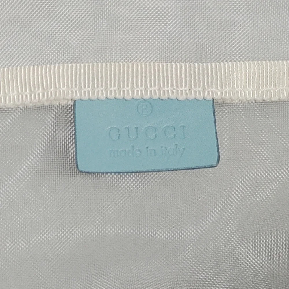 GUCCI Teal Tote with Monogram Design - Picture 5 of 9